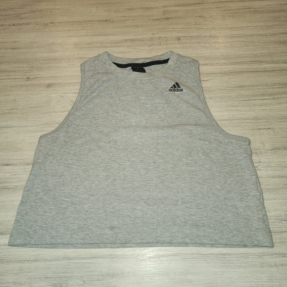 adidas Tops - Adidas Cropper Razerback Tank Top Gray Women's Size Small A2